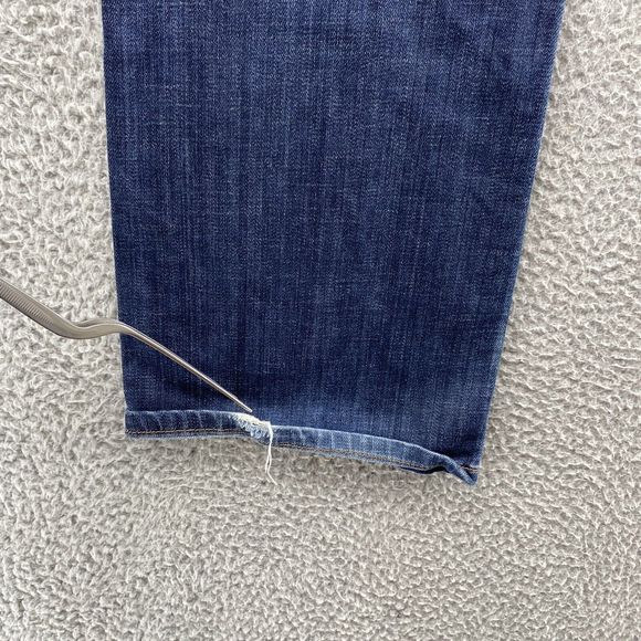 AG Adriano Goldschmied Men's Straight Jeans - Dark Blue - Picture 16 of 16